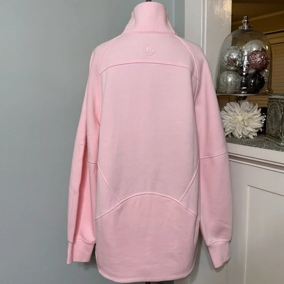 Lululemon Scuba Oversized Funnel Neck Full Zip Jacket Strawberry Milkshake NWT - Picture 8 of 14